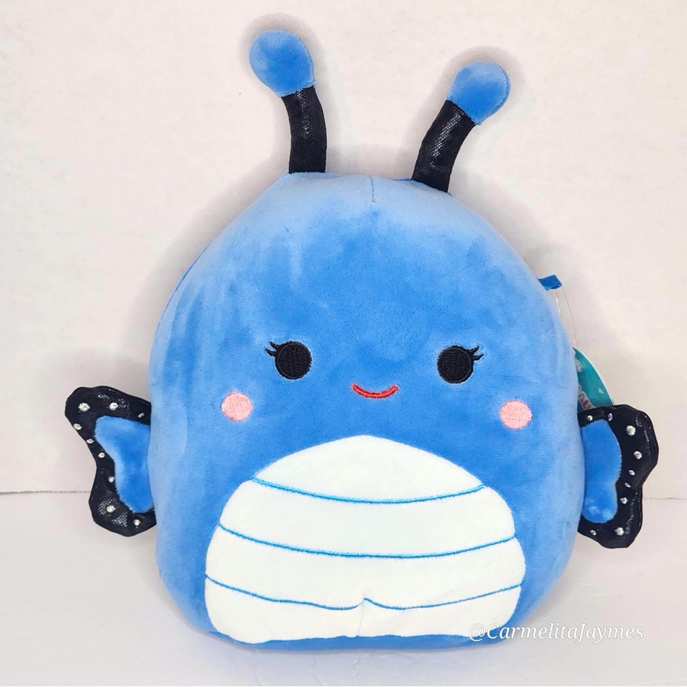 WAVERLY 🦋 Blue Morpho Butterlfy Original Squishmallow By Kellytoy ☆ NWT ☆